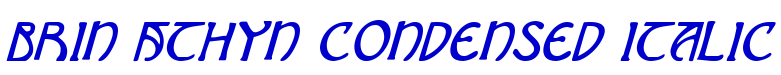 Brin Athyn Condensed Italic 字体